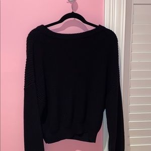 brandy melville black oversized sweater!